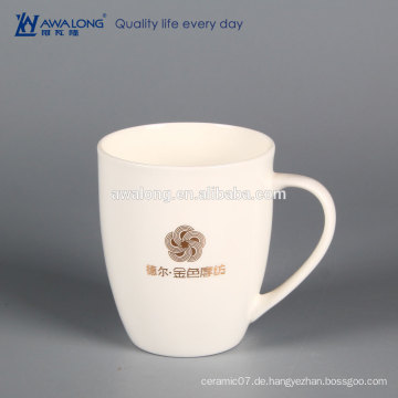 Gemeinsame Design-Porzellan-Reise-Becher-Porzellan-Kaffeetassen, stellen Firmenzeichen-Kunden-Service-Becher zur Verfügung